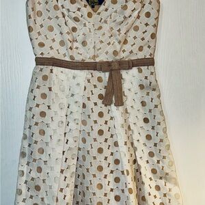 Eva Franco Cute White Flowered Dress